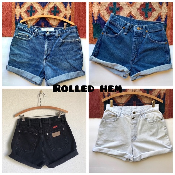 Mystery vintage high waisted cutoff shorts - Picture 2 of 4